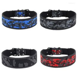 Dog Collars Pet Collar Adjustable Reflective Camouflage Personalized With Buckle For Small Medium Large Dogs