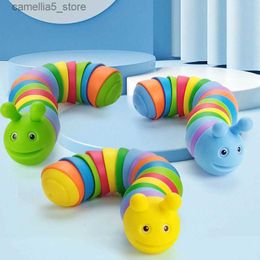 Electric/RC Animals Caterpillar Model Fidget Toys Slug Simulation Decompression Anti-stress Fashion Relieve Children Sensory Educational Toy For Kid Q231114