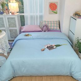 Bedding Sets Washed Cotton Bedroom Four Piece Girl Heart Cream Simple Mix And Small Fresh Quilt Cover Three Christmas