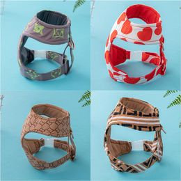 Brand Dog Leashes Designer Dog Harness Leashes Set With Classic Letter Pattern Vest For Small Dogs Adjustable Step In Puppy Harness