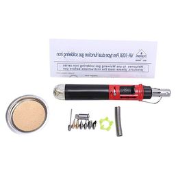 Freeshipping 1 Pcs Electrical Soldering Iron Butane Gas Soldering Iron 12 In 1 Professional Pen Type Dual Function Soldering Iron Set Pqbme