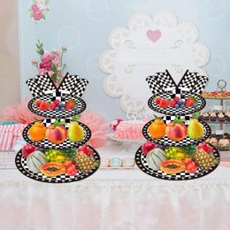 Bakeware Tools 1 Set Creative Cupcake Stand Easy Assemble Decorative Reusable 3 Tyre Display