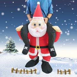 Cosplay Prop Role-playing Suit Hot Christmas Adult Santa Claus Inflatable Costumes Halloween Party Mascot Fancy Role Play Disfraz For Man Woman