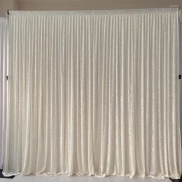 Party Decoration 2023 Feb Arrival Crushed Velvet 3m Hx 3mW White Using Curtain Drape Wedding Backdrop