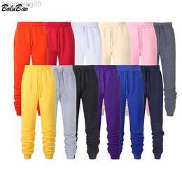 Men's Pants BOLUBAO Fashion Brand Men Solid Color Sweatpants Men's Simple Slim Wild Trousers Spring New Drawstring Casual Pants Male W0414