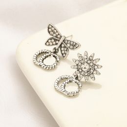 Designer Jewelry Diamond Stud Earrings 2024 New Style Butterfly Earring Luxury Spring Party Family Perfect Gifts Earrings Premium Women Jewelry Wholesale