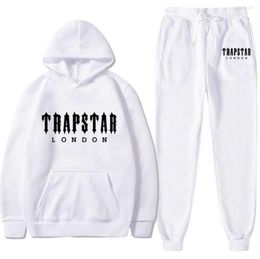 Tracksuits 2023 Men's Tracksuit Jogger Sportswear Casual Sweatershirts Sweatpants Streetwear Pullover TRAPSTAR Fleece Sports Suit Classic design 39ess