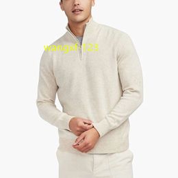 Oem 1/4 Zip Sweatshirt Men Sweater Premium Thick Hoodies Plain High Quality Beige Quarter Zip Pullover Cashmere Hoodies