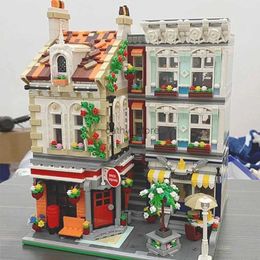 Vehicle Toys New Modular Building 10198 Brick Square Post Office Compatible MOC 22101 Blocks Bricks Educational Toy Birthday GiftsL231114