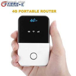 Routers 150Mbps Wifi Router LTE Mifi Unlock Wireless Modem 4G Wifi Sim Card TDD/FDD Pocket Outdoor Mobile Hotspot Routers with Battery Q231114