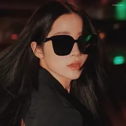 Sunglasses Luxury Korean Cateye Women Men Brand Designer Acetate Fashion Polarised Sun Glasses Shades UV400