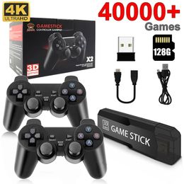 GD10 Portable Video Game Console 2.4G Wireless Controller 4K HD Output TV Retro Games 40 Emulators 128G 40000+ Games 64GB 30000+ Games For PSP/PS1/N64/DC