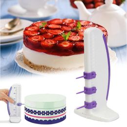 Baking Moulds Plastic Cake Ruler Marker Decorative Leveler Decorator Garland Border Decorating Tools TSLM1