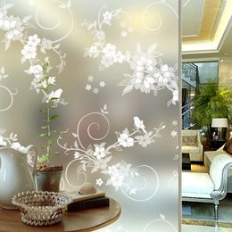 Window Stickers Anti UV Thermal Tint Decorative Insulation Film For Bathroom Heat Control Frosted Glass Sticker 3D Stained Decals Home
