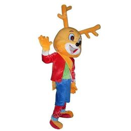 Christmas little deer Mascot Costume Cartoon Anime theme character Unisex Adults Size Halloween Party Outdoor Advertising Outfit Suit