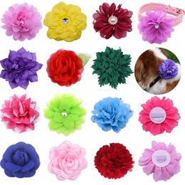 Other Cat Supplies 50PCS Dog Hair Bows Bulk Pet Accessories s Collar Flower Charms Removable Tie Wholesale Puppy 230414