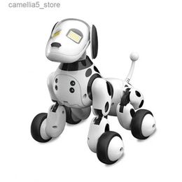 Electric/RC Animals Robot Dog Chip Smart Pet Intelligence Toy RC 2.4G Wireless Electronic Pets Dog Talking Remote Control Animals Gift For Birthday Q231114