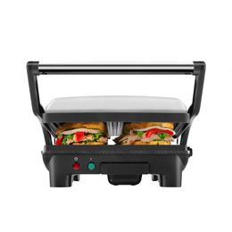 Other Kitchen Tools Chefman Electric Stainless Steel 180° Panini Press Black 10 X 8inch Surface Sand Makers Breakfast Machine 2 Slice 231113