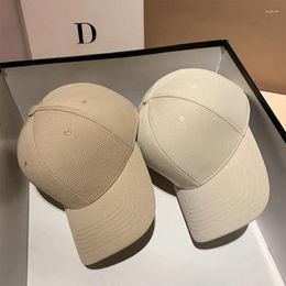 Ball Caps Baseball Cap Women Kpop High Quality Adjustable Big Circumference Snapback Solid Colour Brim Sun Visor Drop