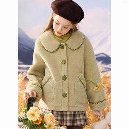 Jackets Girl Winter Coats Girls' Plush Coat Autumn And Children's Wool Wear Kids Luxury Designer Clothes