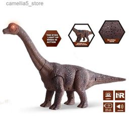 Electric/RC Animals Simulation Remote Control Dinosaur Ankylosaurus Creative Animal Novelty Puzzle Model Prehistoric Animal Model Boy Kids Toy Gifts Q231114