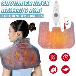 Electric Blanket Electric Heating Pad for Neck Back Pain Relief Shoulder Heating Shawl Wrap Pain Relief Heat Therapy Winter Thermal Blanket 231114