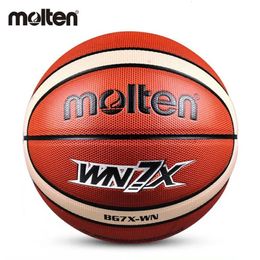 Balls Original Molten Basketball Ball BGXWN PU Size 765 Youth Indoor and Outdoor Competition Training WearResistant Baloncesto 7 231114