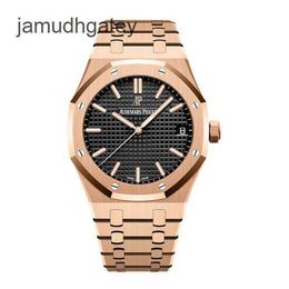 Ap Swiss Luxury Watch Royal Oak Series 18k Rose Gold 41mm Automatic Mechanical Men's Watch 15500or