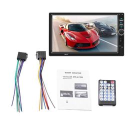 Freeshipping New Selling 7018B Car Bluetooth Mp5 Player Car Audio And Video Mp4 Card U Disc Fm Radio Read Card U Disc Video Output#BL4 Nvrmr