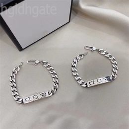 Ghost love bracelet charm bracelets designer for women silver Colour link chain crave double g letters rectangles skulls luxury Jewellery bracelet couples ZB029 F23