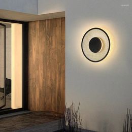 Wall Lamp Led Lights Modern Bedroom Study Lamps Simple Outdoor Courtyard Waterproof Home Indoor Lighting Decorative