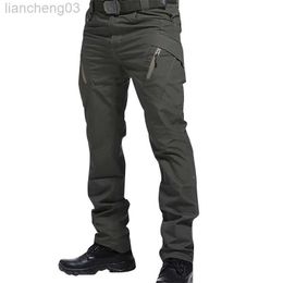 Men's Pants IX9 Men Militar Tactical Cargo Outdoor Pants Combat Swat Army Training Military Pants Sport Trousers for Hiking Hunting W0414