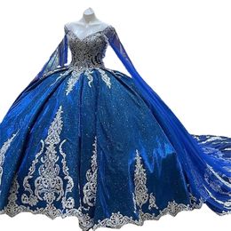 Elegant Navy Blue Lace Quinceanera Dresses Ball Gown Women Girl Princess Masquerade Sweet 16 Dress 15 Year Old