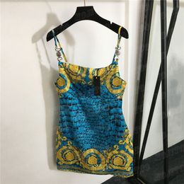 Vestidos de estilingue de impressão vintage para mulheres verão legal vestido casual designer sexy senhora mini saias para festa boate