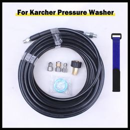 Hoses Sewer Drain Water Cleaning Pipe Jetter Kit Pressure Washer 1/4 Inch Button Nose Rotating Jetting Nozzle 230414
