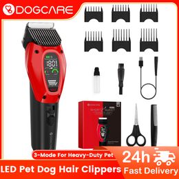 Dog Grooming DOGCARE PC01 Electric Clippers Intelligent Low Noise Pet Cats s Hair Clipper Trimmer LED Cordless Haircut Tools 230414