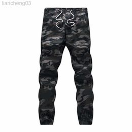 Men's Pants M-5XL 2022 Mens Boutique Autumn Pencil Harem Pants Men Camouflage Military Pants Loose Comfortable Cargo Trousers Camo Joggers W0414