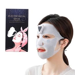Face Care Devices EMS Electronical Graphene Washable Silicone Mask Essence Oil Cream Absorption Microcurrent Skin Lifting Firming Beauty 231113