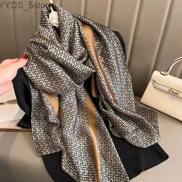 Scarves 2023 luxury head scarf for women designer brand Women's Scarf Long Shls Winter Neck Scarves Women's Hijab Luxury New YQ231114