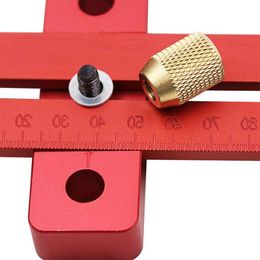 Freeshipping Aluminum Alloy crossed ruler woodworking T type Scribe Woodworking Ruler Rsihk