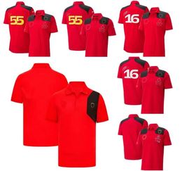 summer new short-sleeved F1 formula one POLO shirt with the same customization