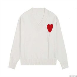 Amiparis Sweater Amis AM I Paris Kint Jumper v Neck Trendy Designer Pullover Women Sweat Coeur Heart Love Jacquard Amisweater Hoodie Pull IJMH