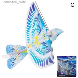 Electric/RC Animals 360 Degree 2.4 GHz Flying RC Bird Toy Flying Birds Mini RC Drone Toys Remote Control Mini E-Bird Rechargeable Toys Gifts Q231114