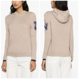 Zadig Voltaire hooded Women Designer Jacquard Cashmere Knit Hooded Sweater Knit Sweater Men Designer Hooded Sweater Jacquard Fabric 551