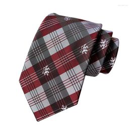 Bow Ties 2023 Business Tie Men Work Marriage Holiday Gifts Striped Grid Fashion Formal Official High Quality For Adult