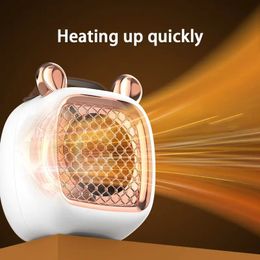 Home Heaters Electric heater Mini portable intelligent air reduces wind noise Household Intelligent constant temperature fan 231114