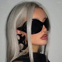 Sunglasses 2023 Goggle Women Men Oversized Designer Sun Glasses Shades Eyewear Female Y2k Steam Punk