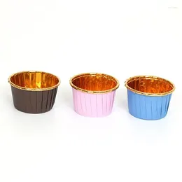 Baking Moulds Muffin Paper Cups Golden Cupcake Wrapper Liner Round Forms For Cup Cake Decoration Tools 3000pcs