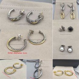 Ohrstecker Ohrstecker Perlen Ohrringe Creolen Großhandel Luxus Kristall Strass Geometrisch Mode Hochzeit Schmuck Baumeln Ohrring Designer für Frauen Trendy Orecchini