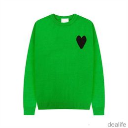 Amis Am i Paris Sweater Women Men Warm Sweat Amipais Streetwear Hop Casual Long Sleeve Amisweater Knitted Pull Coeur Heart Love Pattern N9aq